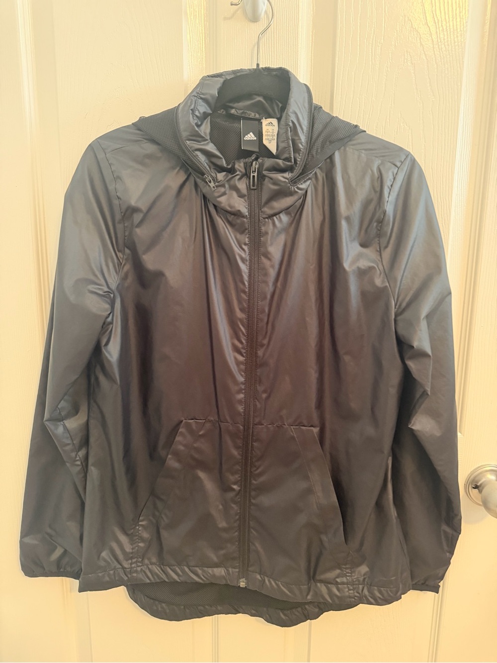 Adidas Women’s Black Lightweight Hooded Jacket